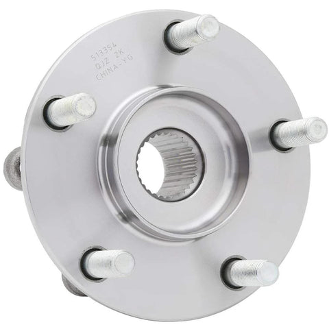 2-Pack Front Wheel Hub Assembly Set, Steel, Ball Bearing, 66.9mm Bore, Fits 2014-2018 Mazda 3 And 2016-2021 Mazda CX-3, Front Left And Right
