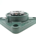 Heavy Duty Cast Iron 4 Bolt Flange Bearing Units UKF207 H2307 UK207 F207 Precision Parts For Industrial Machinery, green housing