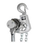 Lightweight Aluminum Lever Chain Hoist 0.75T 1.5T 3T Manual Chain Block With Low Headroom Portable Ratchet Puller Hoist