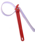 12 Inch Handle Strap Wrench With No Slip Adjustable Nylon Strap For Tight Spaces Oil Filter And Pipe Wrench Double Layer Thickened Red Strap