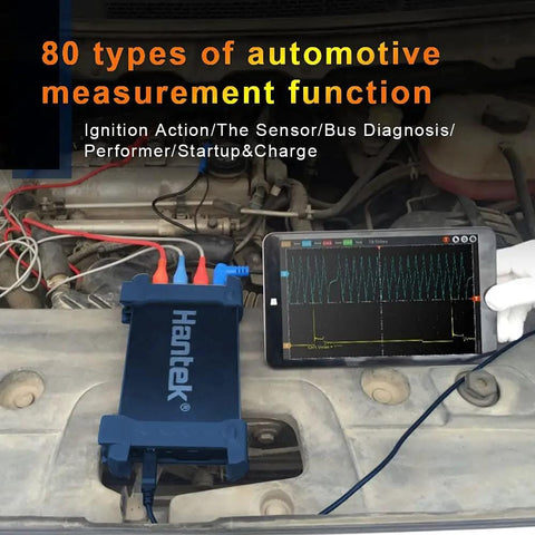 Four Channel Digital Automotive Oscilloscope With 1GSaS Real Time Sampling And 250MHz Bandwidth used on car engine