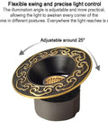 Adjustable Led Recessed Ceiling Light With Rock Solid Forged Brass Trim And Hella Bright 6000K Daylight Beam, adjustable 25° angle.