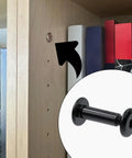 20 Sets M3x12mm Black Furniture Bolts And Nuts Kit shown in shelf assembly closeup, bolt detail highlighted.