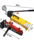 Rugged Manual Hydraulic Torque Wrench Delivers Serious Torque Punch For M20 M30 Coarse Thread Bolts, 26in length, heavy duty steel construction.