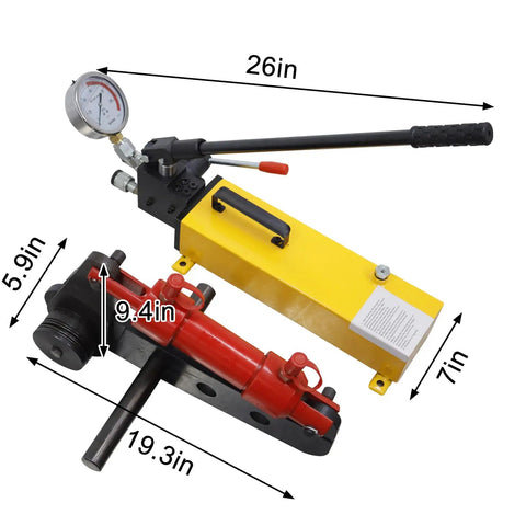 Rugged Manual Hydraulic Torque Wrench Delivers Serious Torque Punch For M20 M30 Coarse Thread Bolts, 26in length, heavy duty steel construction.