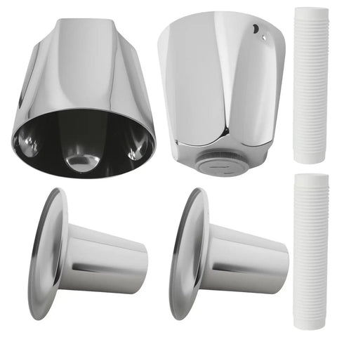 Stylish Polished Chrome Shower Knob 2 Piece Replacement Kit For Price Pfister Verve Tub Handles With 9.5mm Valves And Compact Design For A sleek Bathroom Upgrade, chrome shower knobs and stems
