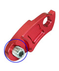 Red aluminum part with hex screw, Rear Derailleur Screws For Bikes Replacement Bolt 10mm Size 13.8mm Length Ride Ready Aluminum