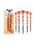Extended Forstner Drill Bits 16 To 25mm Hex Shank Kickass Heavy Duty Carbide Tipped Deep Wood Boring Holes 128mm Long five piece set