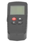 FTVOGUE Stud Finder with LCD Display, 5 in 1 Wall Scanner for Wood Metal, black body, front view with buttons and display.