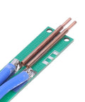 Handheld Copper Spot Welder Pen Kit For DIY Electronics, copper tips and silicone wire close-up