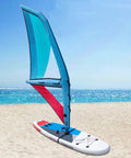 Inflatable Wing Foil For Wind Wing Foiling And Kitesurfing, 4.2 Square Meters Windsurfing Kite on sandy beach