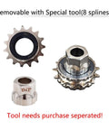Fifteen Tooth BMX Freewheel For Single Speed Builds With Thirty POE Engagement shown with removable eight spline tool