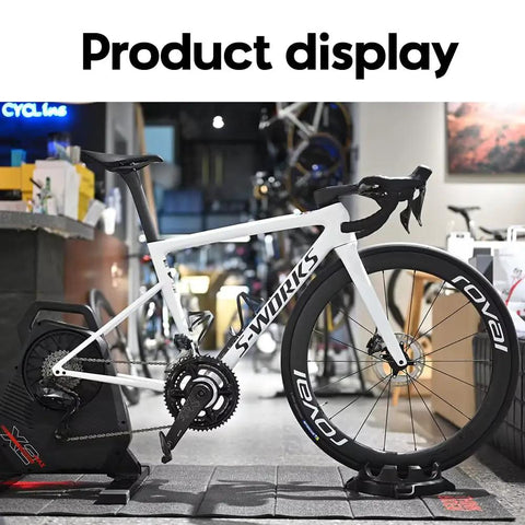 Front Wheel Riser Block For Indoor Bike Trainers Four Widths To Fit 20In 26In 27.5In 29In And 700C Tires with bike in shop