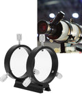Rock Solid All Metal Telescope Guiding Scope Ring For 43-70mm Inner Diameter And Star Finder Mount Ring with telescope setup