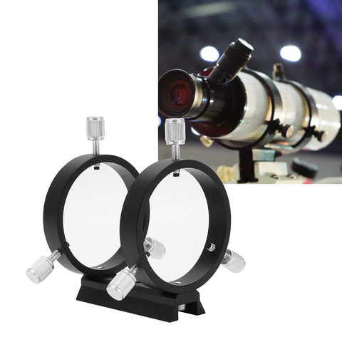 Rock Solid All Metal Telescope Guiding Scope Ring For 43-70mm Inner Diameter And Star Finder Mount Ring with telescope setup