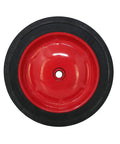 7 Inch Semi Pneumatic Rubber Tire With Diamond Tread And Steel Hub Featuring Grafoil Bearings Workhorse Half Inch Bore Offset Axle