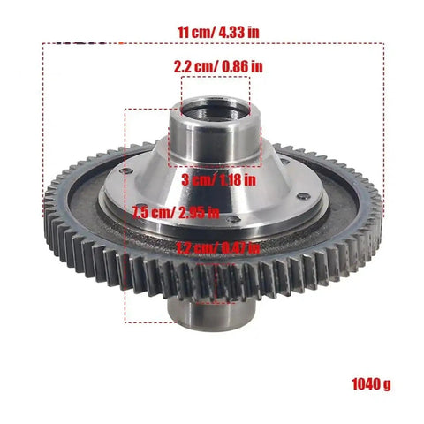 Planetary Differential Gear Pack For Electric Tricycles, 16T And 18T Options With 30mm And 35mm Shafts, close-up view