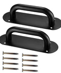 Door Handle Pull Push Plate Set Two Pack Heavy Duty Barn Door Pulls For Cabinets Drawers Windows Sliding Doors Closets 200x65mm