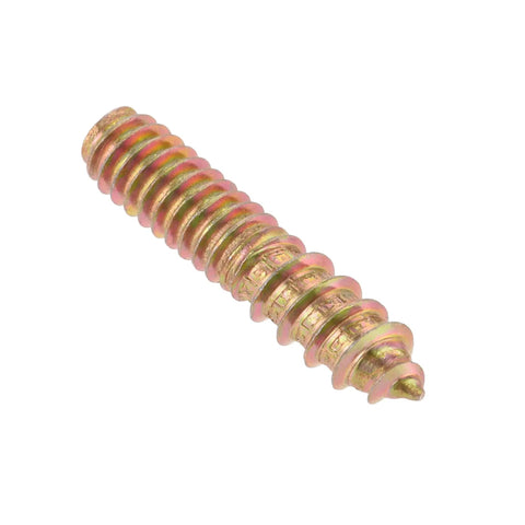 Heavy Duty 1/4-20 X 1-1/4 In Zinc Plated Hanger Bolts 20 Pack Double Head Dowel Screws for woodworking, 1.25in zinc-plated screw.