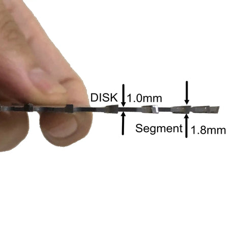 Side view showing thickness of Beast All Purpose Woodworking Circular Saw Blade 3 Inch TCT Cutting Blade