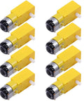 Eight Pack DC Geared Motors 3V To 12V For Aircraft Toys Robotic Bodies And Four Wheel Drive Cars With Anti Interference