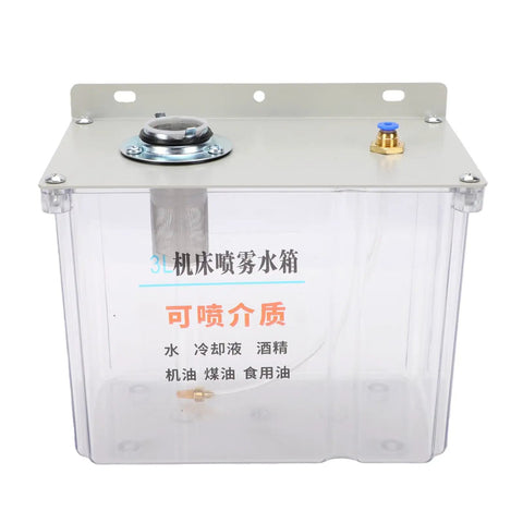 Built Tough 3 Liter Coolant Sprayer With Flexible Shaft Solenoid Valve Magnetic Mount, showing clear tank and adjustable nozzle.