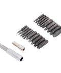 Huge 22 Piece Broken Bolt Remover Set With High Speed Steel Spiral Extractors For Stripped Screws And Damaged Hex Bolts Plus Extra Long Drill Bit Holders To Make Your Repair Job Super Easy Fast And Total No Sweat, 22-piece HSS extractors and holders