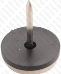 Nail On Pe Chair Glides Seven Eighth Inch Floor Savers for smooth table movement, showing 22mm diameter black protective pad.