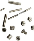 Polished Nickel Plated 1911 Grips Screws Pins And Bushings Replacement Kit For Government Commander And Officer Variants Universal Fit