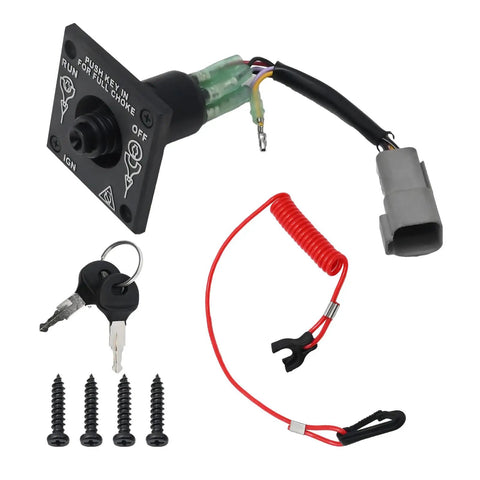 Boat Kill Switch Outboard Ignition Switch Replacement For Johnson BRP Evinrude Boat Motor With Keys And Lanyard
