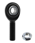 Beefy 3/8 Male Left Hand Rod End With Jam Nut Alloy Steel Heim Joint 52100 Ball Bearing for suspension linkage.