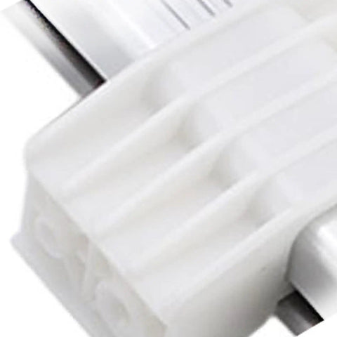 Electric Push Rod Slide Block For Linear Actuators, Quiet Sofa Lifter And Recliner Parts Kit, Low Noise Motor Slider, Durable Plastic Metal Blend, Long Lasting Performance For Push Rod Systems, Smooth And Easy Hassle Free Operation close-up white ABS metal block
