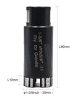 Diapro dry diamond core drill bit for granite, 1-3/8 in (35 mm) diameter, 5/8-11 thread, black body with diamond segments.