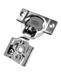 Soft Closing 3/8 Inch Overlay Face Frame Cabinet Hinges, 105 Degree, 6-Way 3-Cam Adjustable Concealed Kitchen Door Hinges, nickel finish