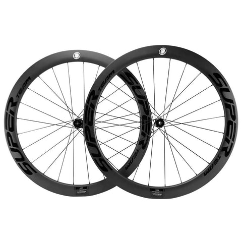 Dope Carbon Disc Brake Road Wheelset 700C Clincher Tubeless Ready U Shape Rim Deep Sections 50mm for Shimano