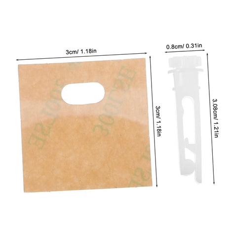 Dimensions of components in Vertical Blind Repair Kit With Slats Stems For DIY Quick Replacement Of Vertical Blinds Parts