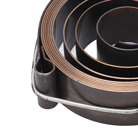 Close-up of Spring Return Coil for Drill Press, 19 mm Width, 64 mm Outer Diameter, Durable Spring Steel, Quick Return Action