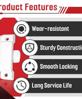 10 Pack F 2590 Replacement Sash Locks With 20 Self Tapping Screws For Easy Window Latch Replacement features list