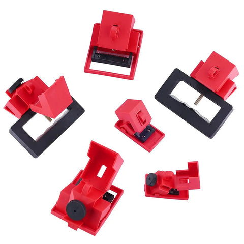 Lockout Kit For Circuit Breakers Clamp On 12 Pack For 120 To 277 Volt And 480 To 600 Volt Single And Multi Pole Breaker Lockout Device
