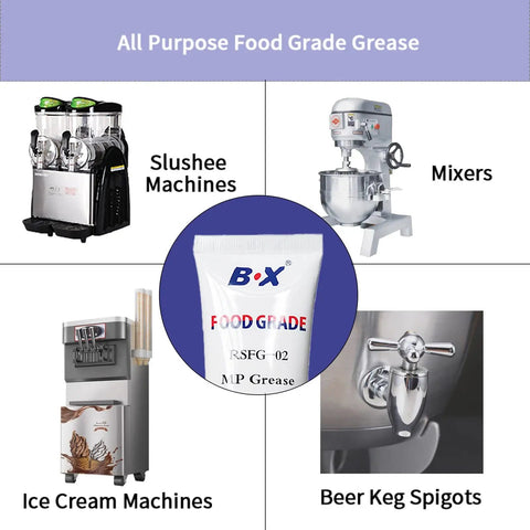 Food Safe Machine Lubricant For Frozen Dessert Equipment, Food Grade Lubricant For O Rings And Gaskets, 1X4oz Bottle for mixers, slushee, ice cream machines, and beer keg spigots