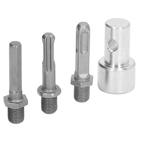 Garden Auger Drill Adapter 1 To 3 Drill Adapter For Power Drill To Ground Auger Carbon Steel Round Chuck 10Mm To Half Inch Shank