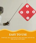 Fencer using sturdy indoor hanging fencing practice target with dope double sided rubber surface wall mount design, 33x33 cm.