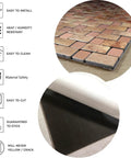Self Adhesive Aluminum Backsplash Tiles Kit 5 Sheets Bronze Brown Peel And Stick For Kitchen Walls showing tile texture and adhesive backing