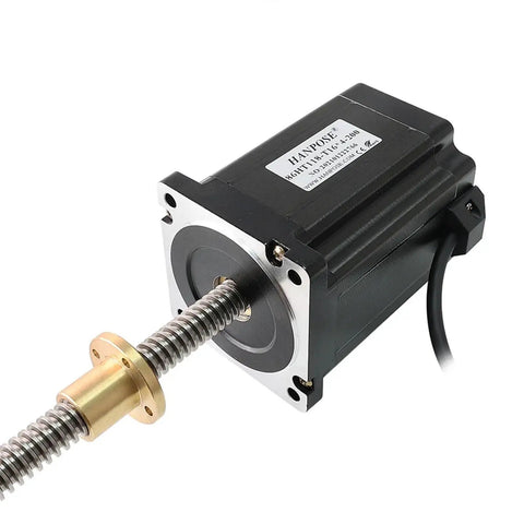 Premium Nema 34 Linear Lead Screw Stepper Motor Delivering Badass 8Nm Torque And 6.0A Current Rock Solid Build Ideal For Cnc Milling Machines Smooth Operating 500Mm Drive Shaft