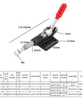 Heavy Duty Galvanized Iron Toggle Clamp For Welding And Sheet Metal Jobs. This Quick Fix Push Pull Hand Tool Delivers Amazing 530 Lb Force To Hold Your Workpiece Tight In Any Horizontal Or Vertical Spot Around The Shop. M8, 110-125mm