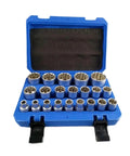 Must Have Heavy Duty 12 Point Socket Wrench Kit With Locking T Torx Hex Splined Bits And Storage Box For Rusty Bolt Repair Jobs That Save Time And Effort On Any Vehicle Or Garage Project Today, blue case open