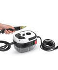 Handheld Steam Cleaner With Extended Nozzle, 2500W 3BAR High Pressure device shown with hose and plug