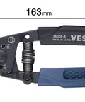 Compact Japanese Made Wire Stripper With Screw Cutter For Small Gauge Wires, 6.4 Inch Length, Lightweight 4.1 Oz, RoHS Compliant