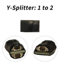 Y splitter cable for LED Upgrade Kit For 3D Printers 5V 12W COB Strip Light with 1 to 2 adapter shown in detail
