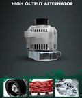 Toyota Camry Solara 2.2L Alternator 12V 80 Amp With 5 Groove Pulley CW Direct Fit For 1997 1998 1999 2000 2001 Camry And 1999 2000 2001 Solara L4 2.2L